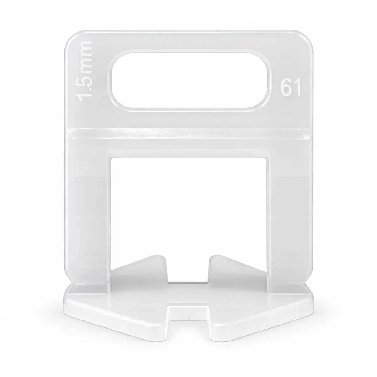 White 1.5 mm tile leveling clip