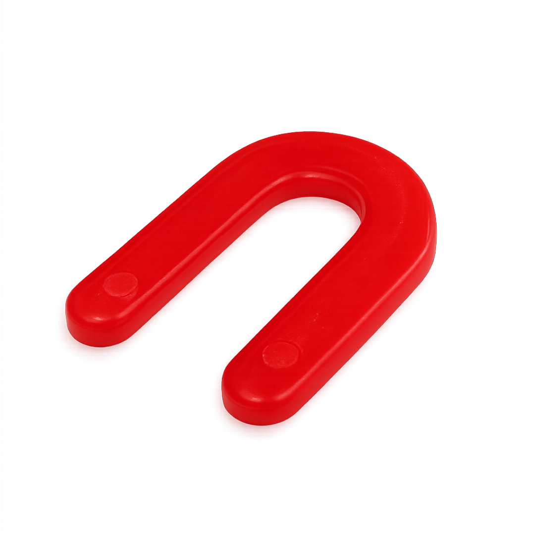 Red 1/8 inch U spacer front view